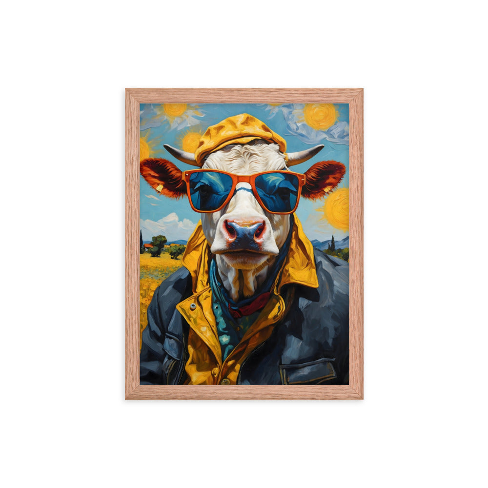 Moo-nificent Day Framed Art Print