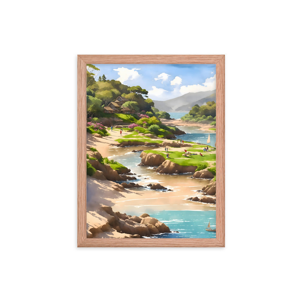 Oceanfront Oasis Framed Art Print