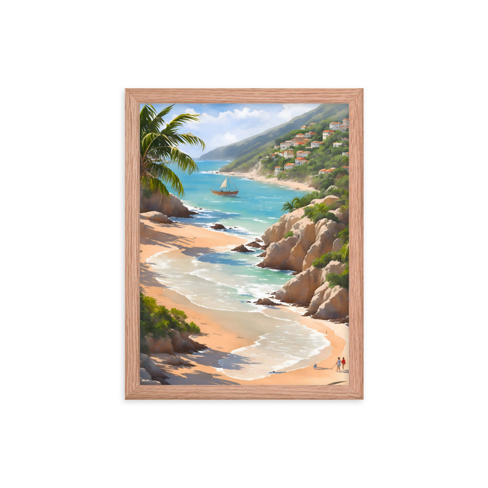 Cuban Coastline Framed Art Print