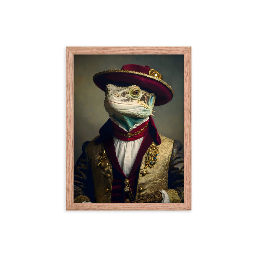 Lizard Lordship Framed Art Print