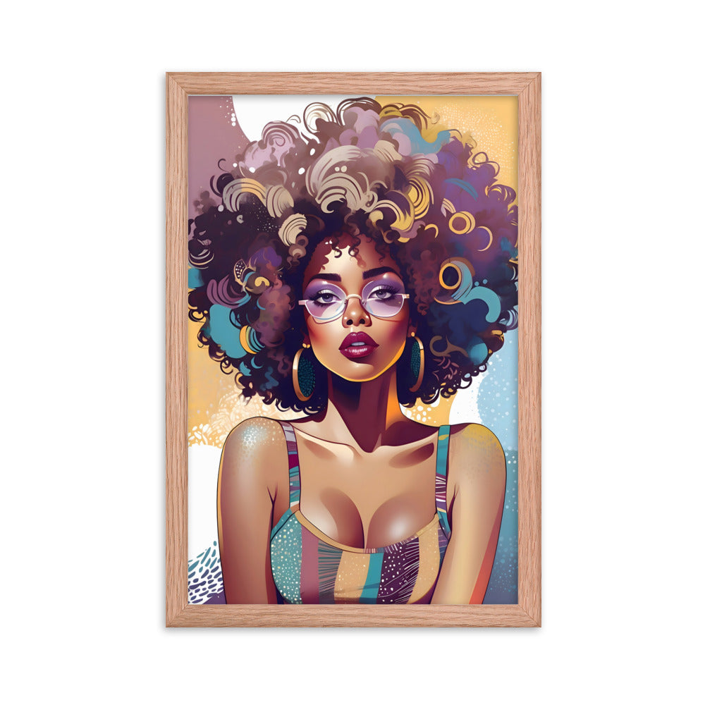 Afro Vibe Framed Art Print