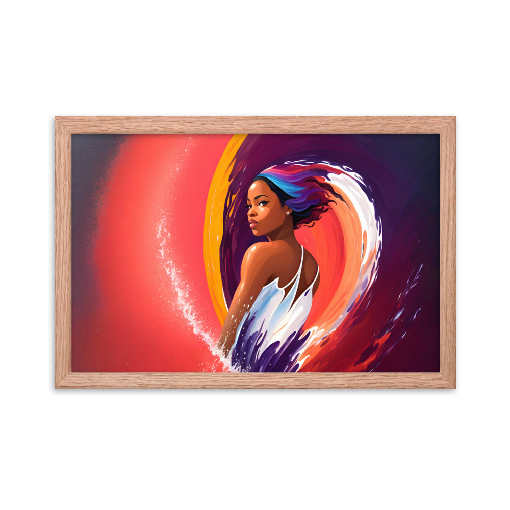 Waveborn Framed Art Print