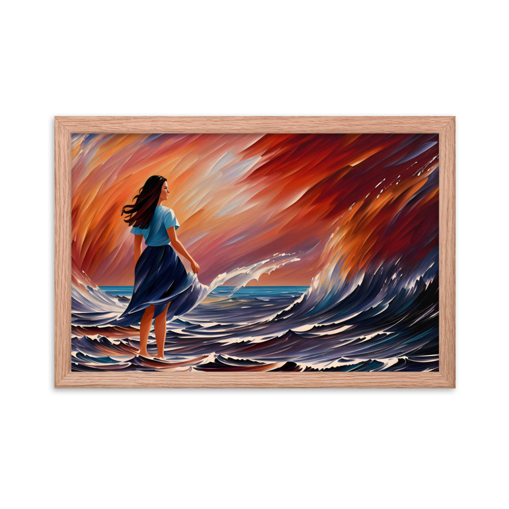 Ocean Embrace Framed Art Print