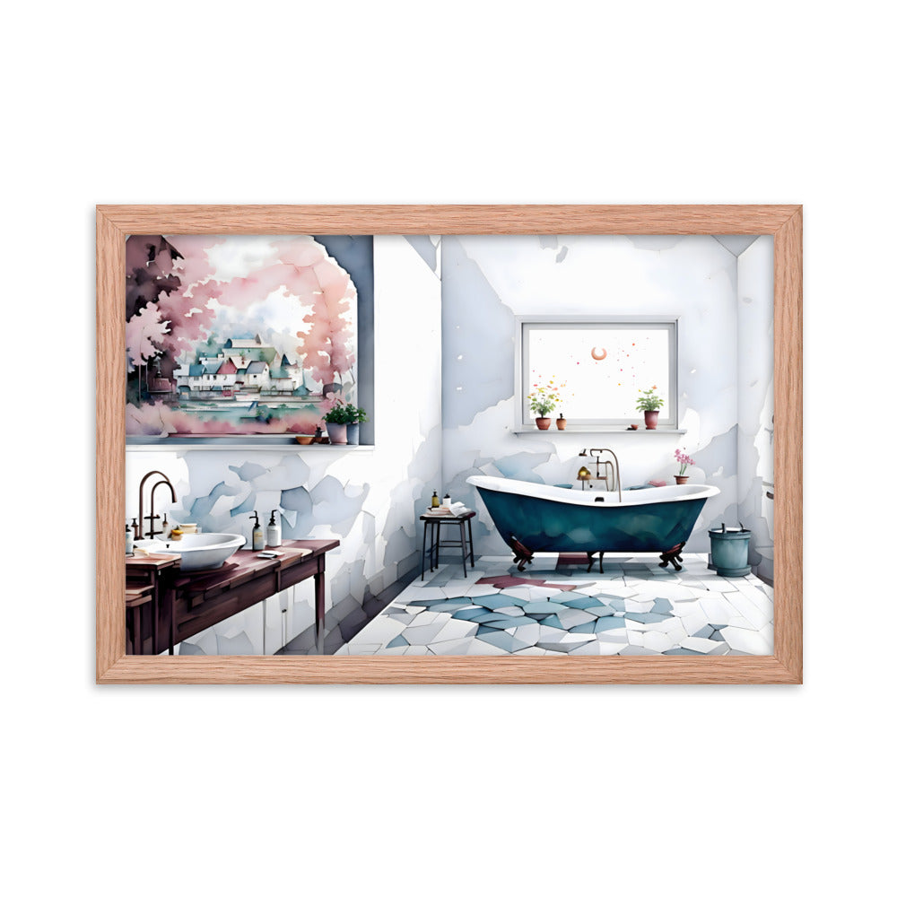 Timeless Tiles & Tubs Framed Art Print