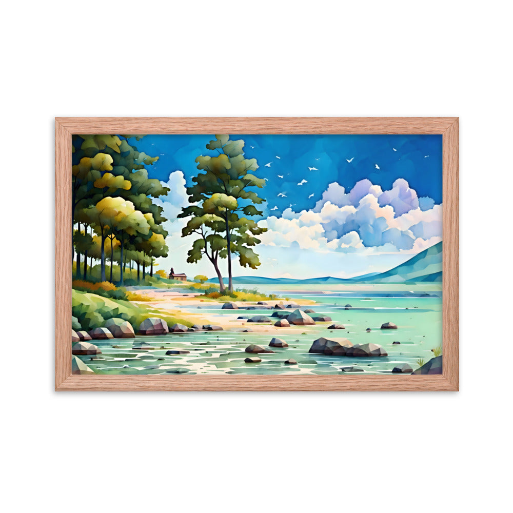 Lakeside Daydreams Framed Art Print