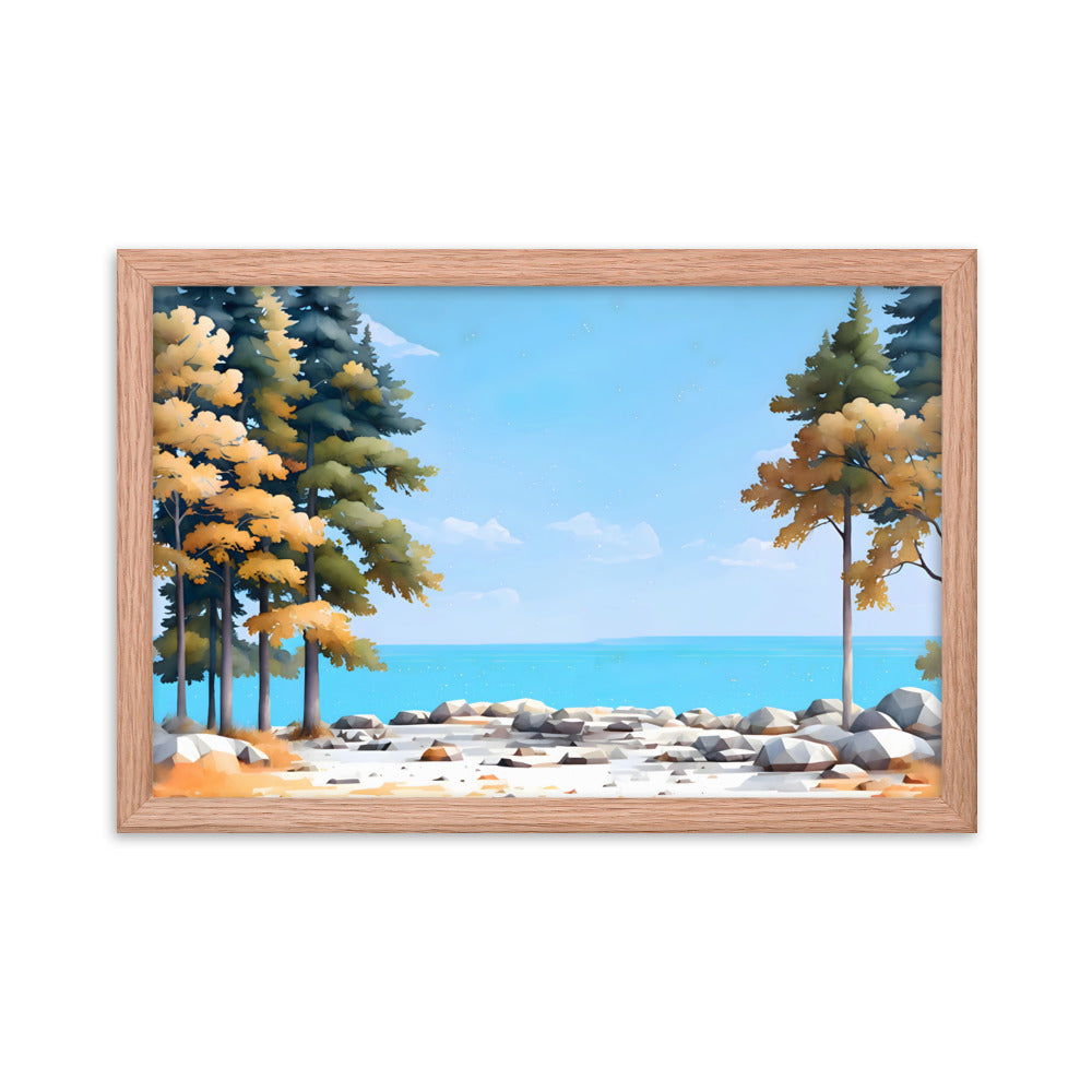 Tides & Trees Framed Art Print