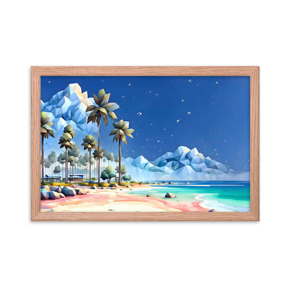 Tetradic Tides Framed Art Print