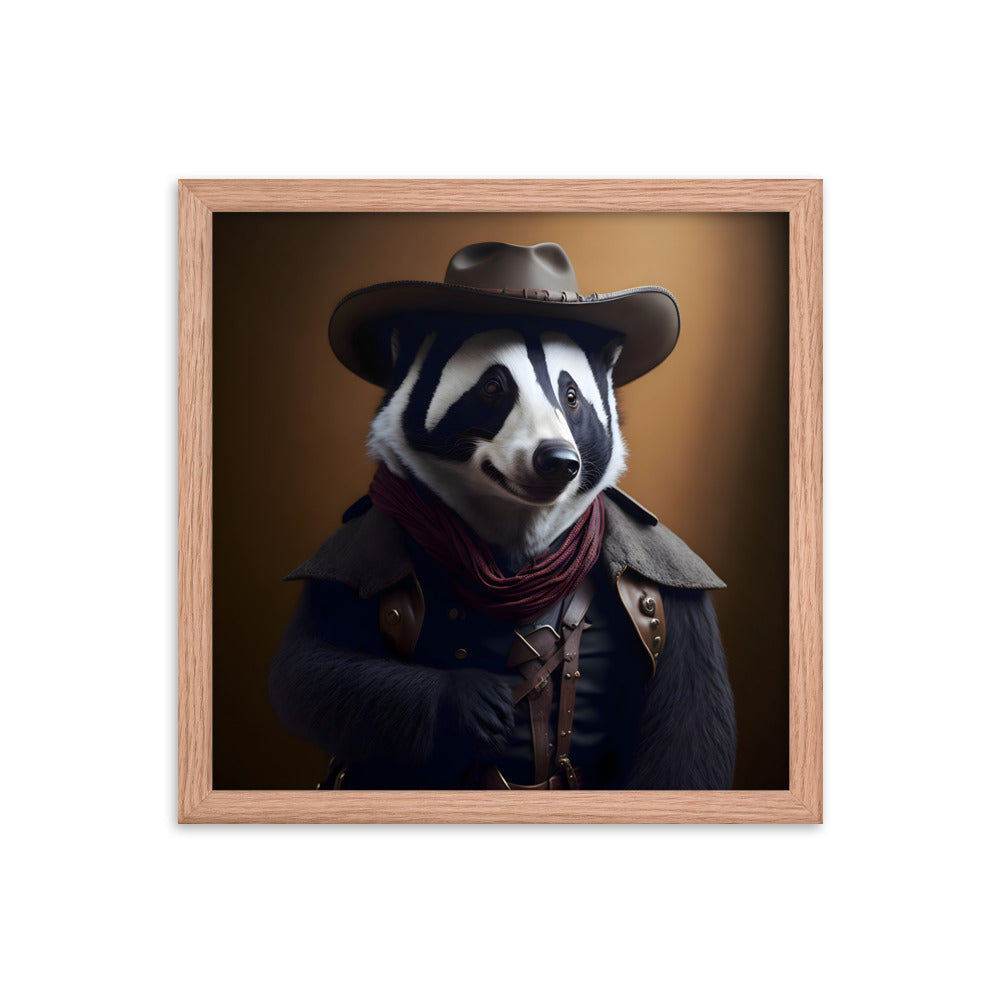 Cowboy Skunkaroo Framed Art Print