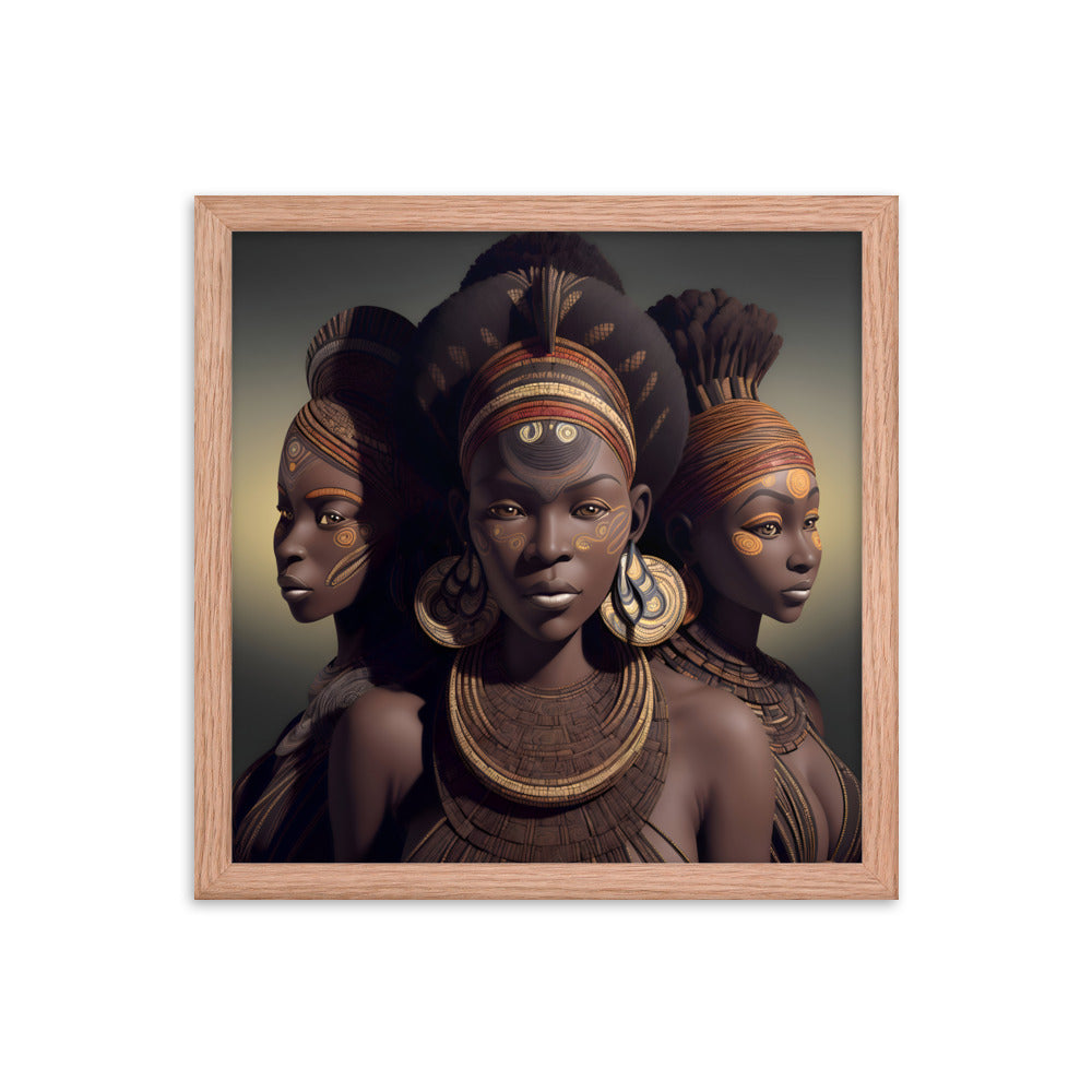 Ebony Jewels Framed Art Print