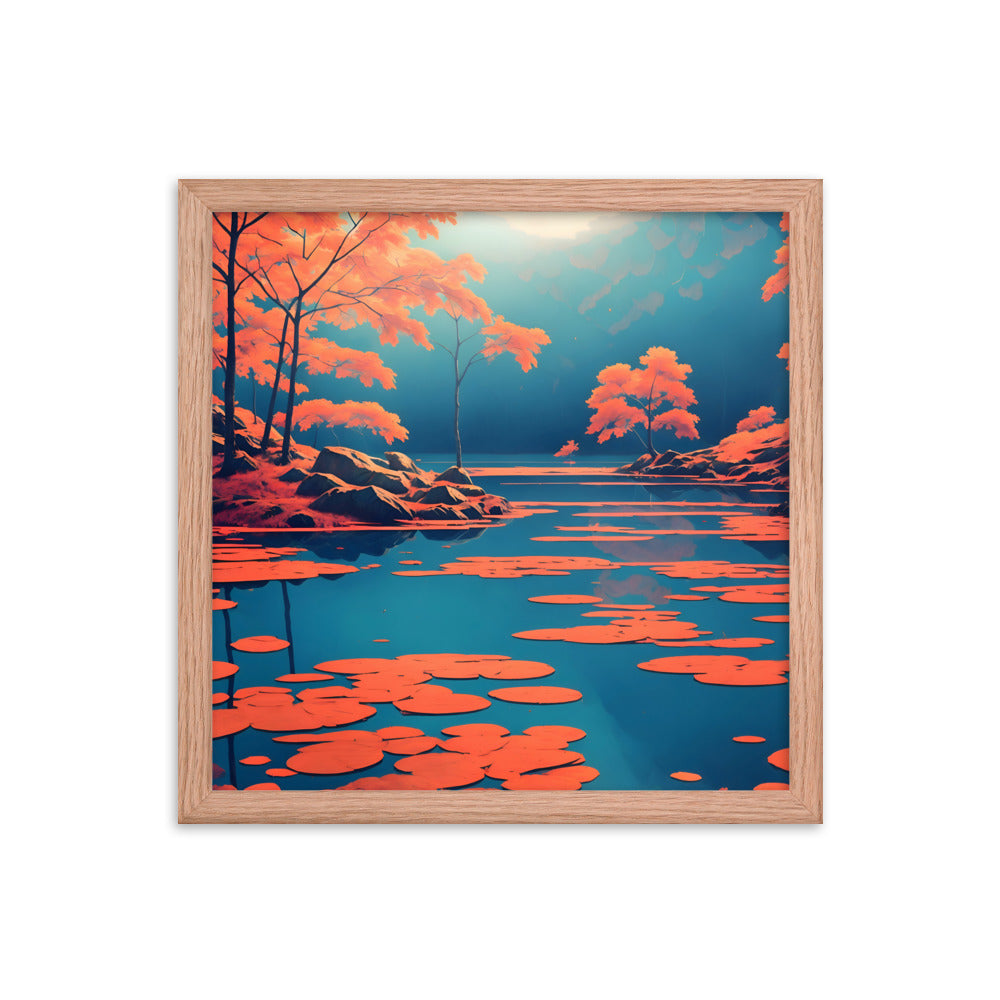 Autumn's Mirror Framed Art Print