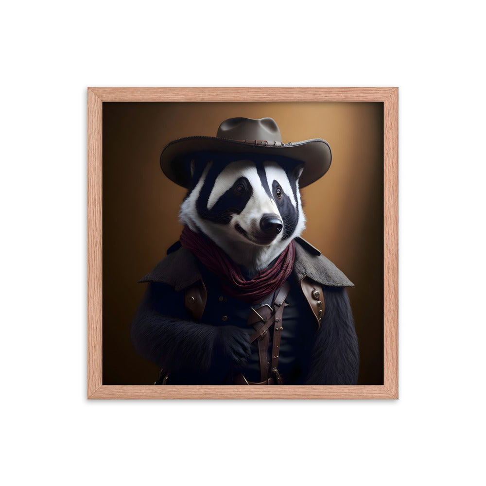 Cowboy Skunkaroo Framed Art Print