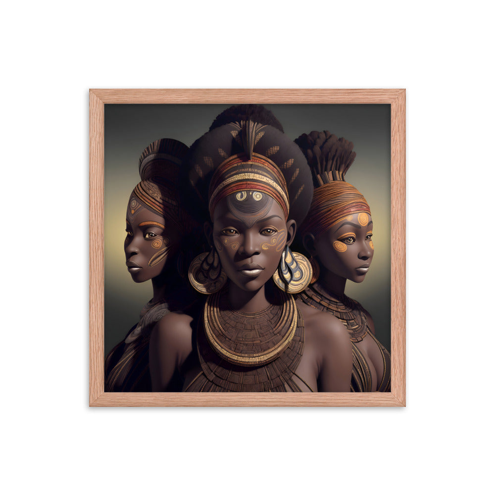 Ebony Jewels Framed Art Print