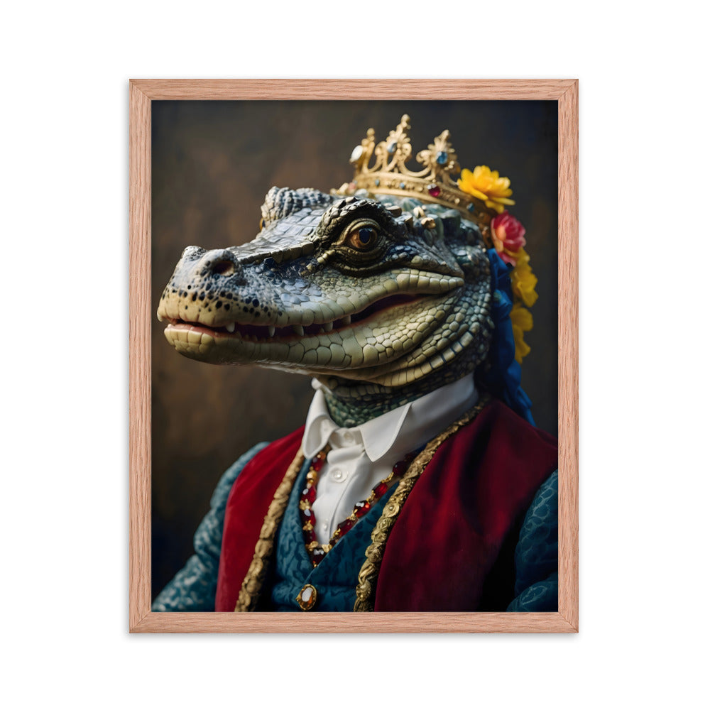 King Of The Swamp Framed Art Print