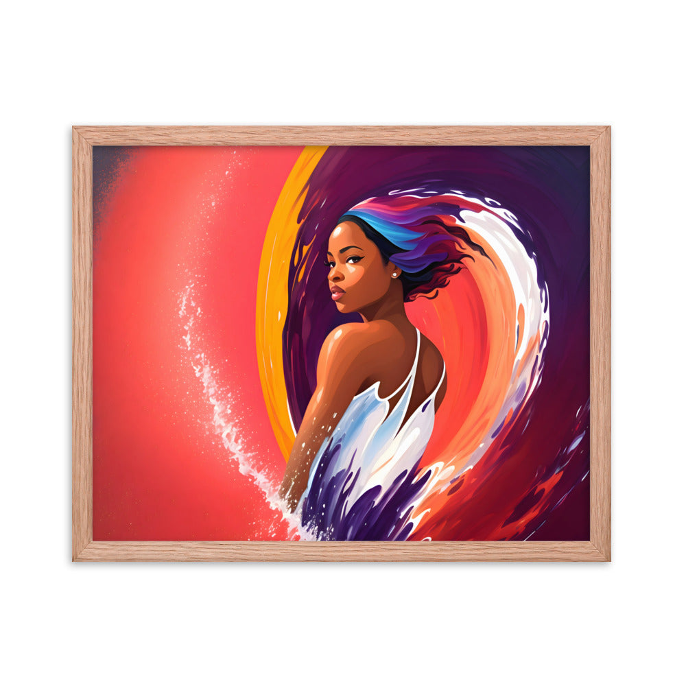 Waveborn Framed Art Print