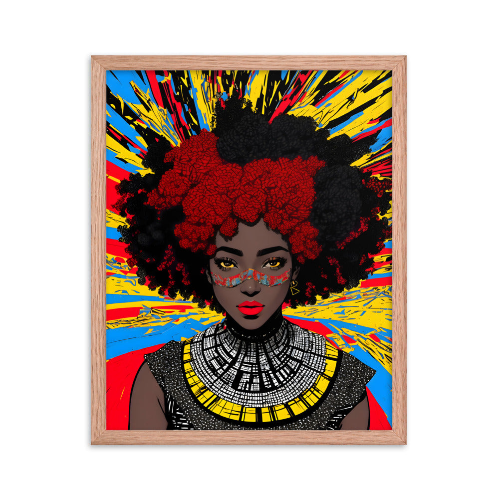 Afro Goddess Framed Art Print