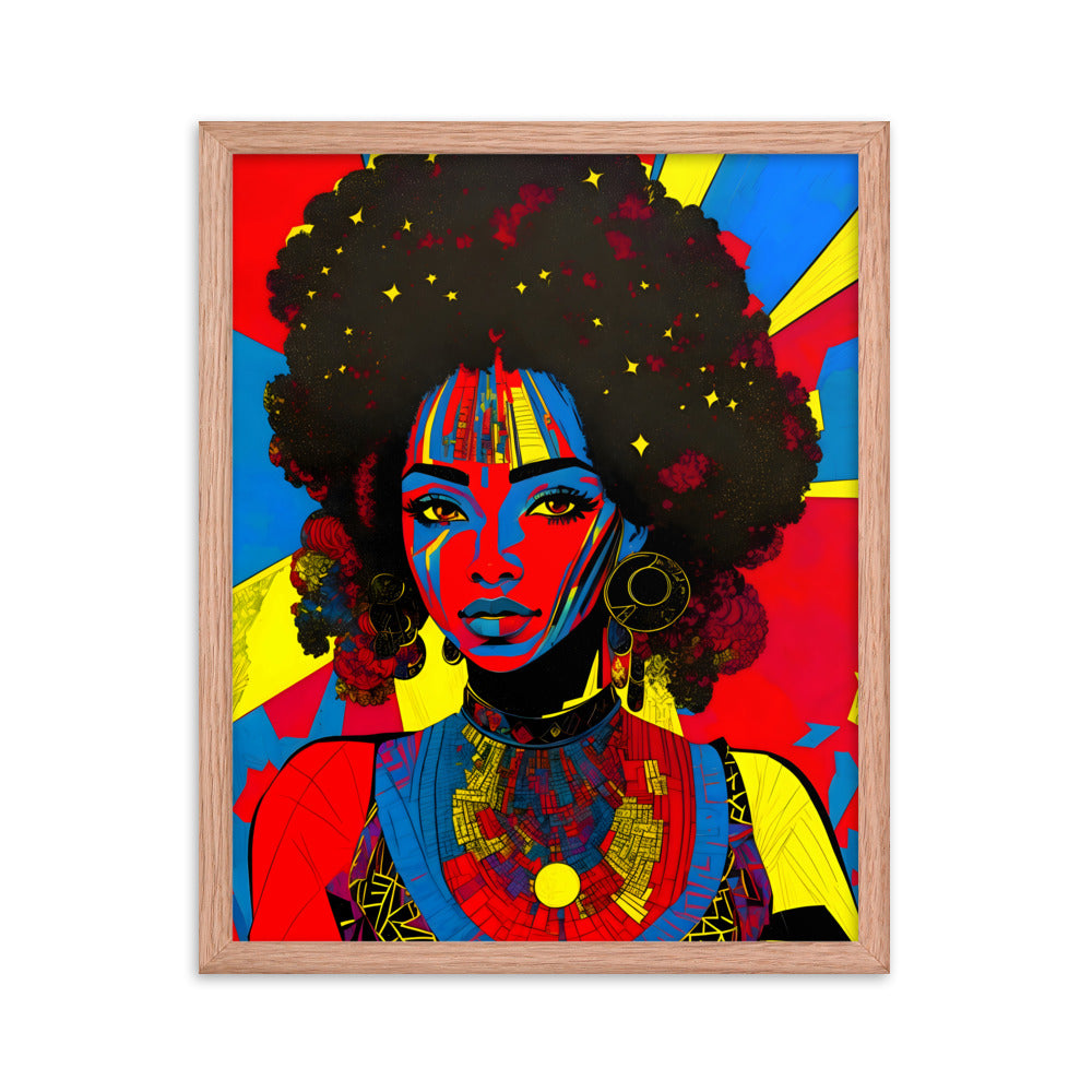 Afro Essence Framed Art Print