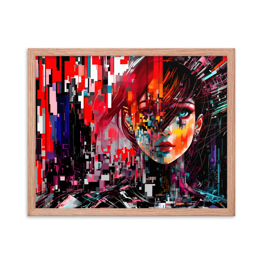 Fractured Beauty Framed Art Print