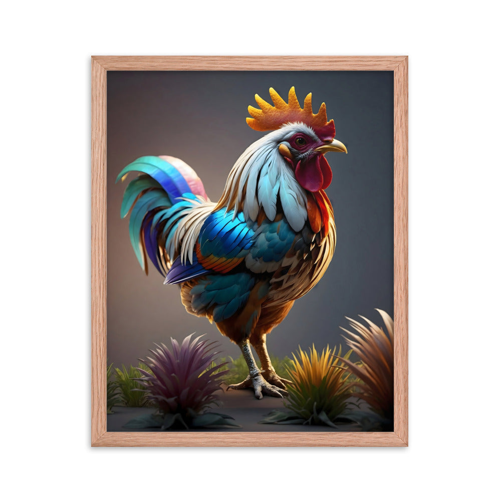 Cluck & Color Framed Art Print