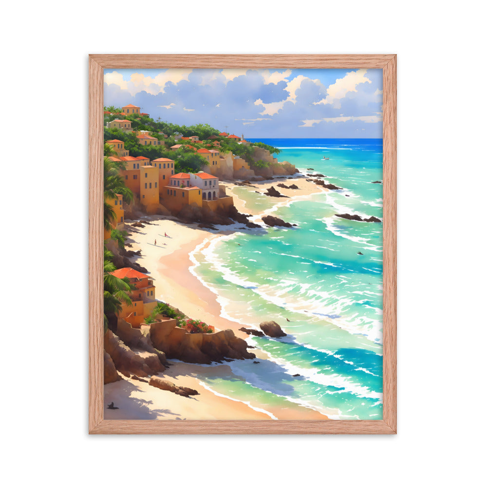 Havana Waves Framed Art Print