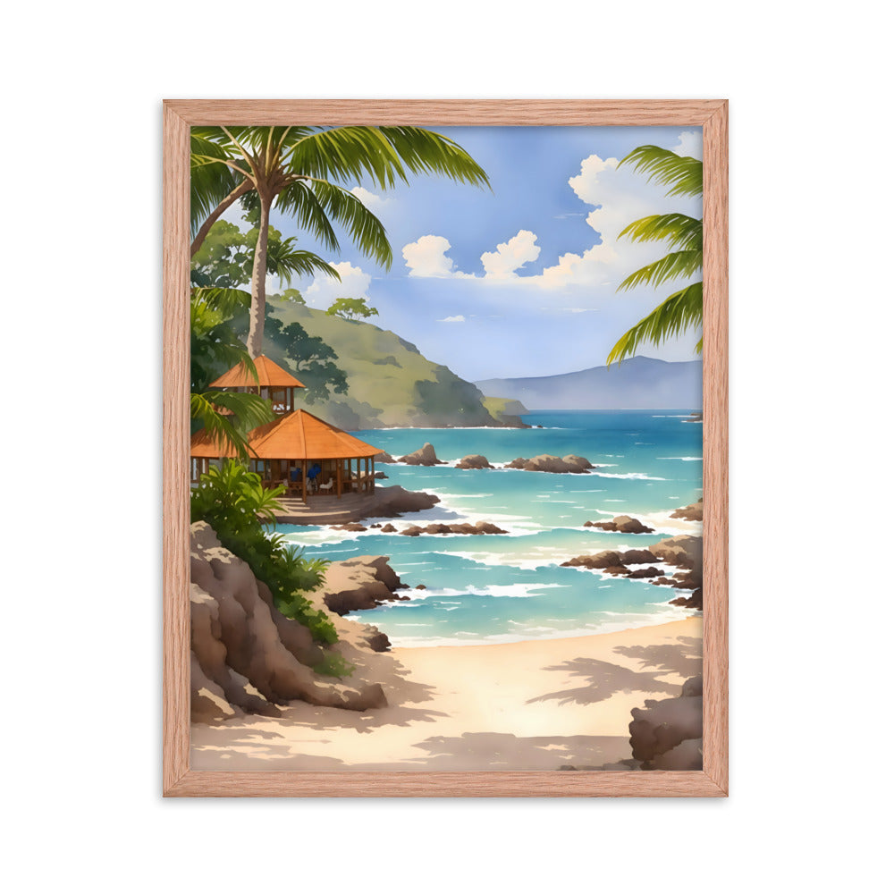 Waves of History Framed Art Print