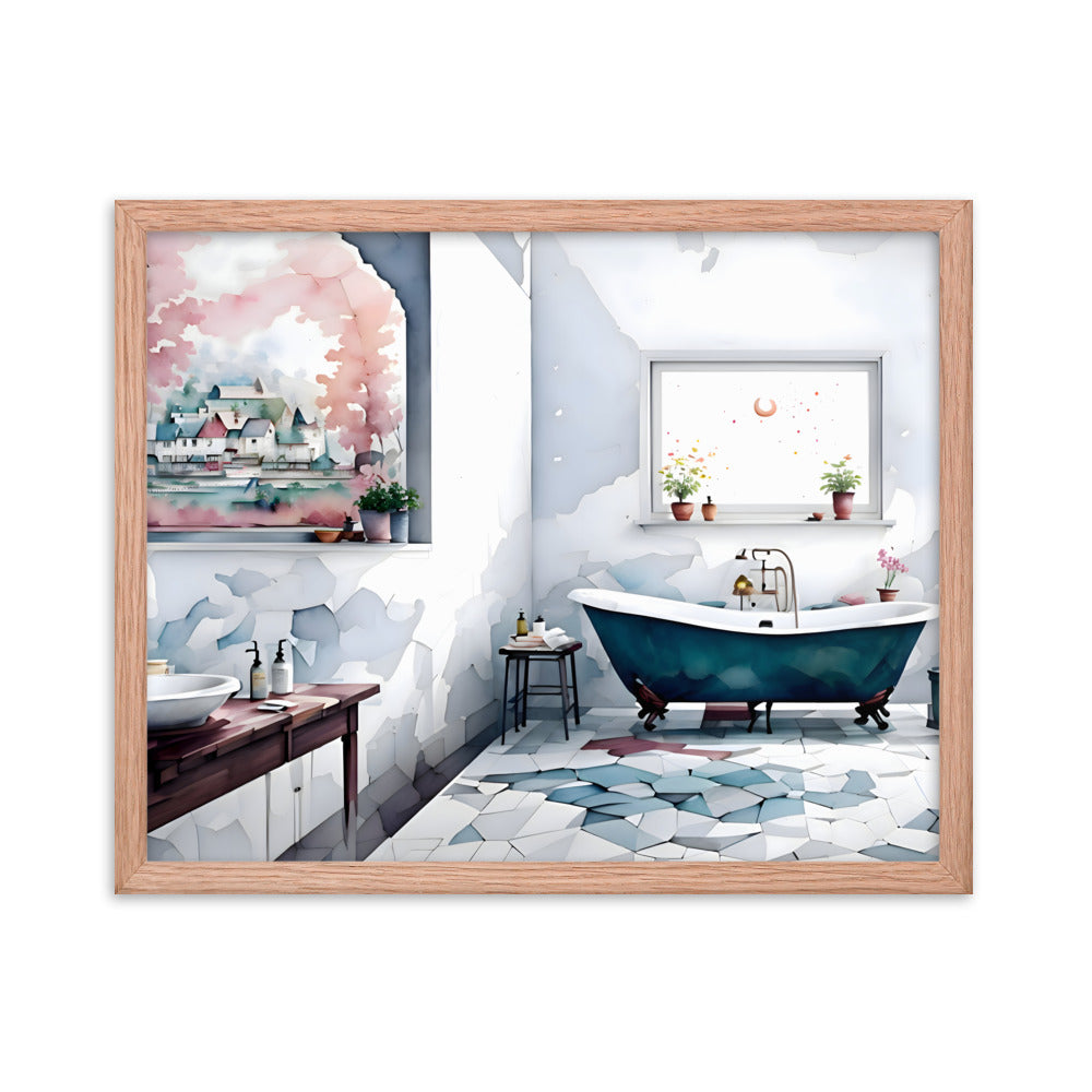 Timeless Tiles & Tubs Framed Art Print