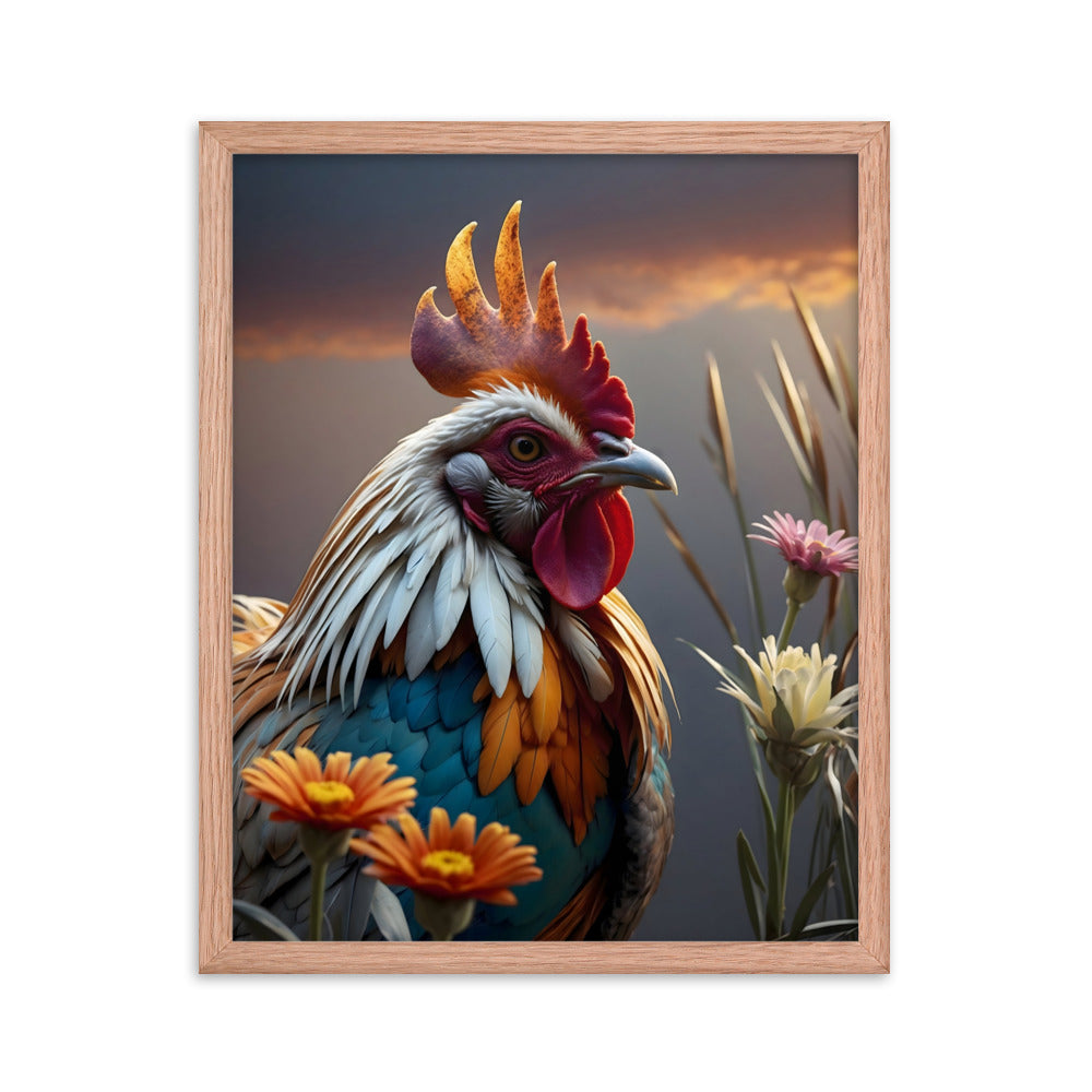 Cluck & Bloom Framed Art Print