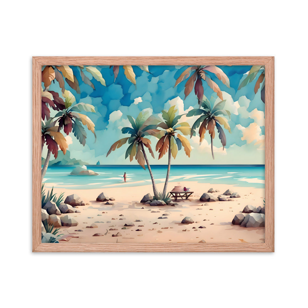 Sands of Jamaica Framed Art Print