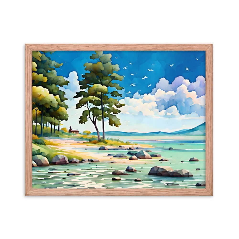 Lakeside Daydreams Framed Art Print