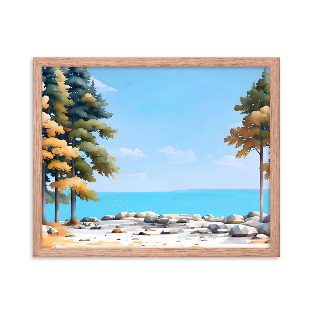 Tides & Trees Framed Art Print