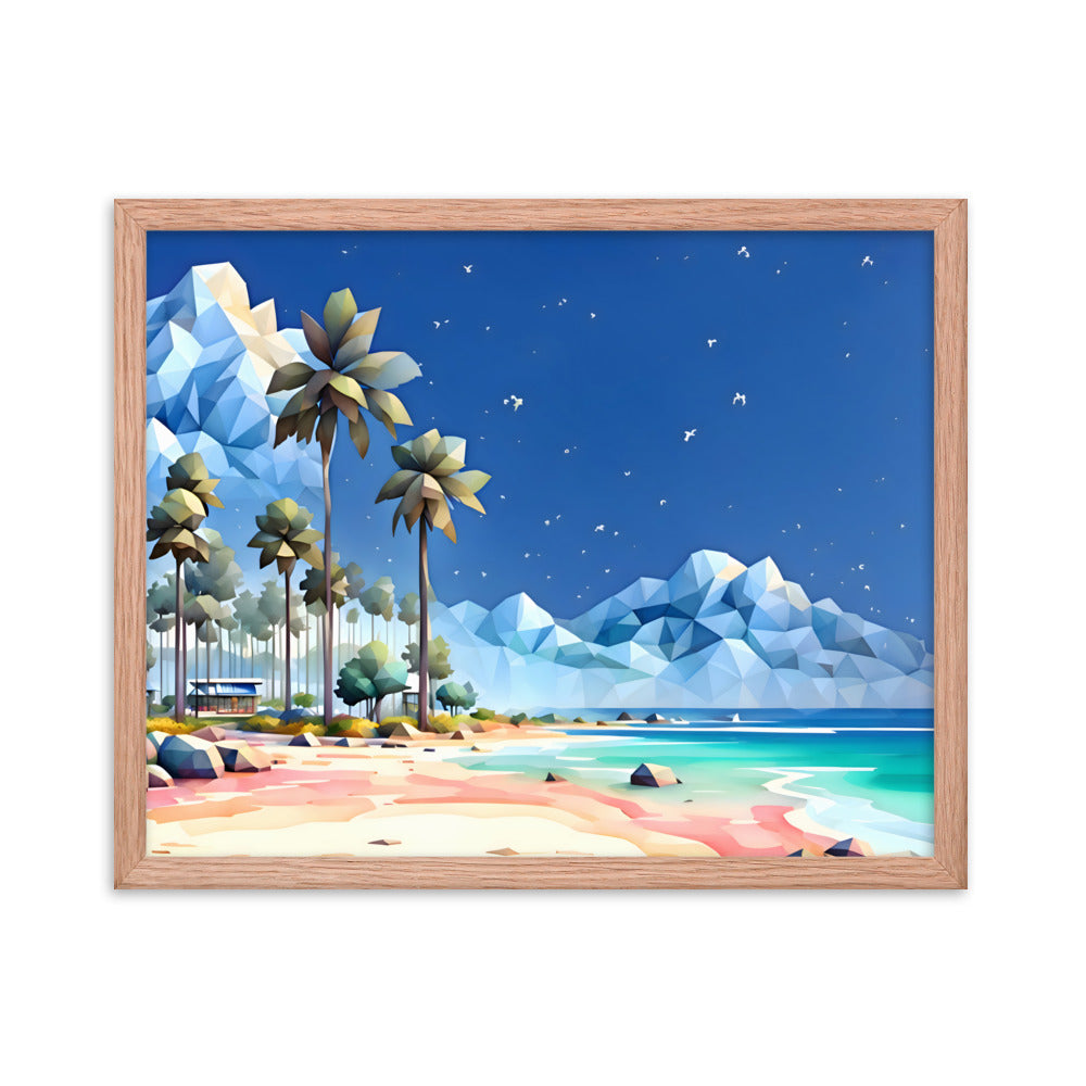 Tetradic Tides Framed Art Print