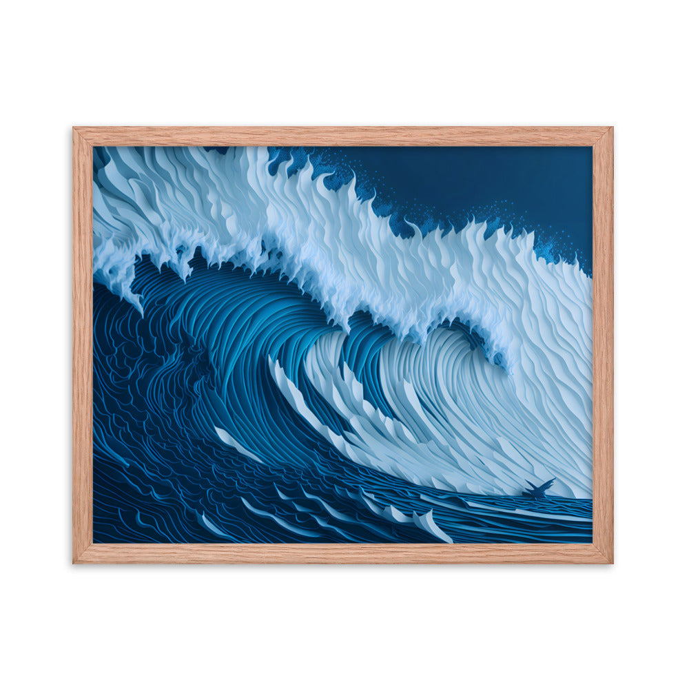 Ocean's Roar Framed Art Print