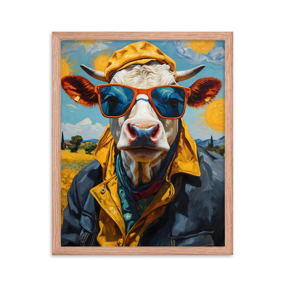 Moo-nificent Day Framed Art Print