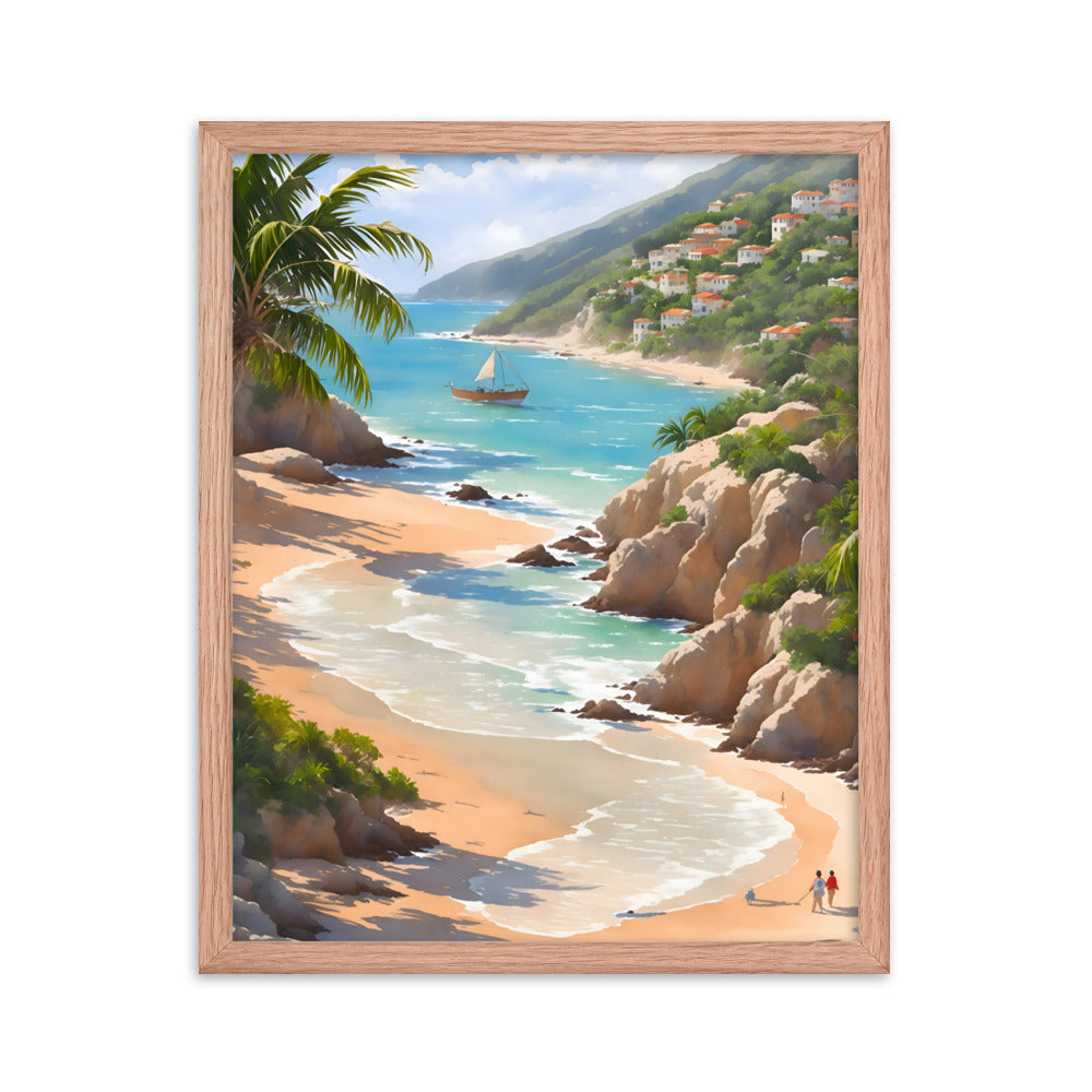 Cuban Coastline Framed Art Print