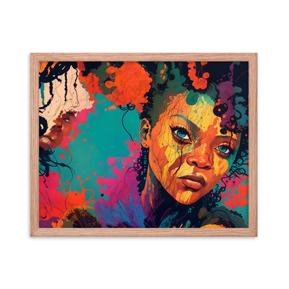 Color Me Queen Framed Art Print