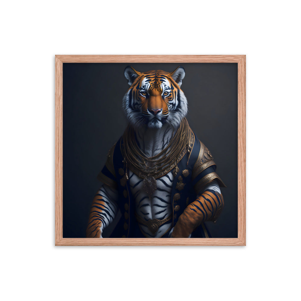 Feline Nobility Framed Art Print