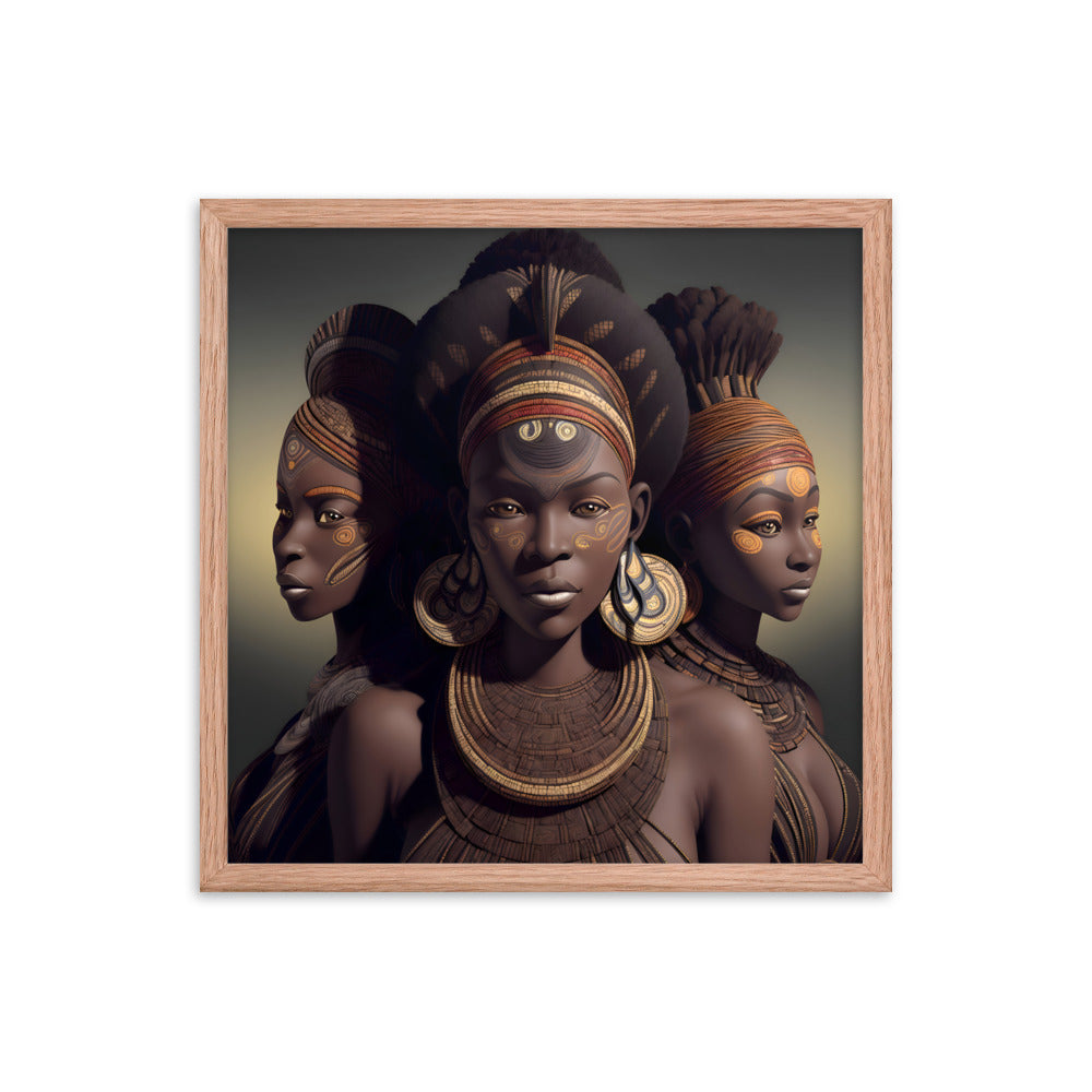 Ebony Jewels Framed Art Print