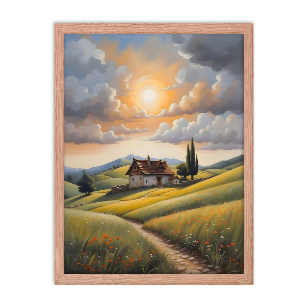 Hillside Harmony Framed Art Print