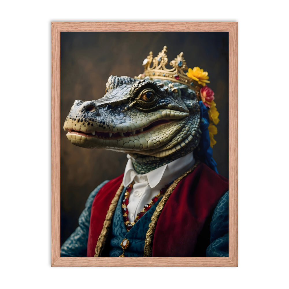 King Of The Swamp Framed Art Print