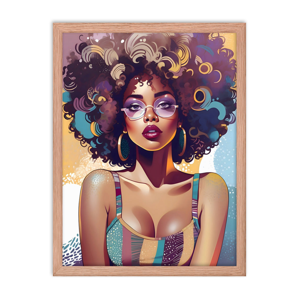 Afro Vibe Framed Art Print