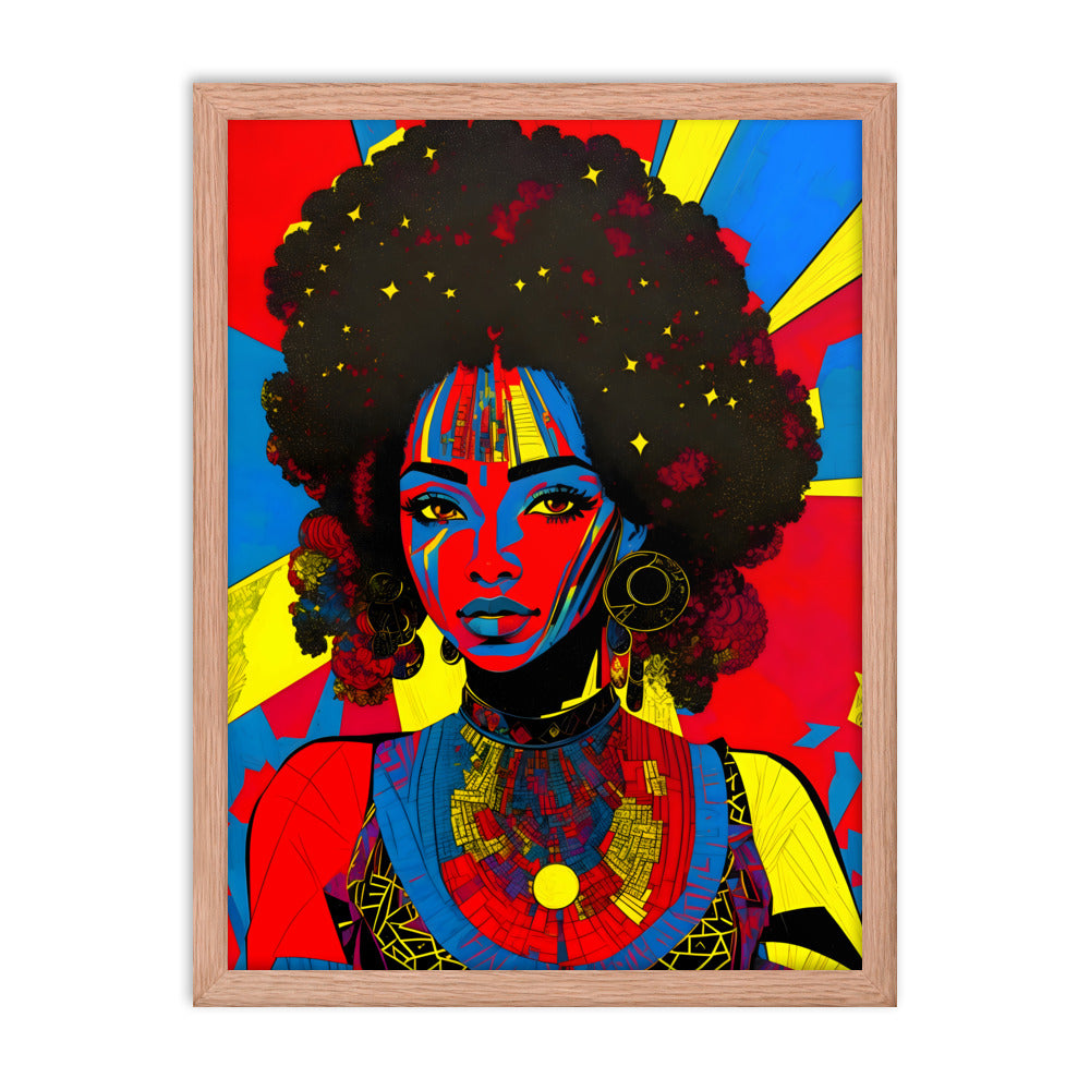 Afro Essence Framed Art Print