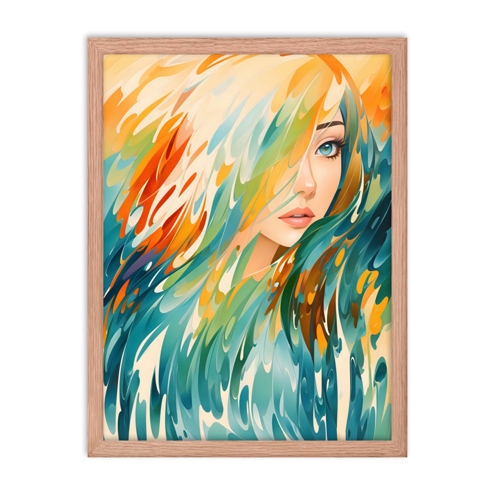 Flowing Beauty Framed Art Print