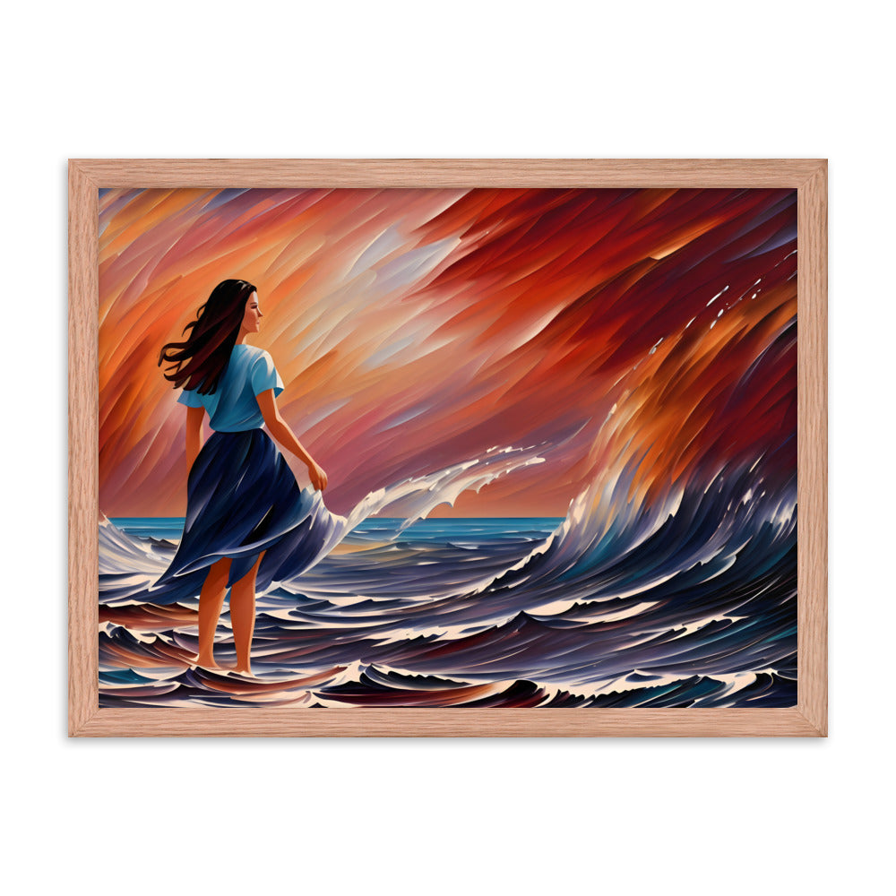 Ocean Embrace Framed Art Print