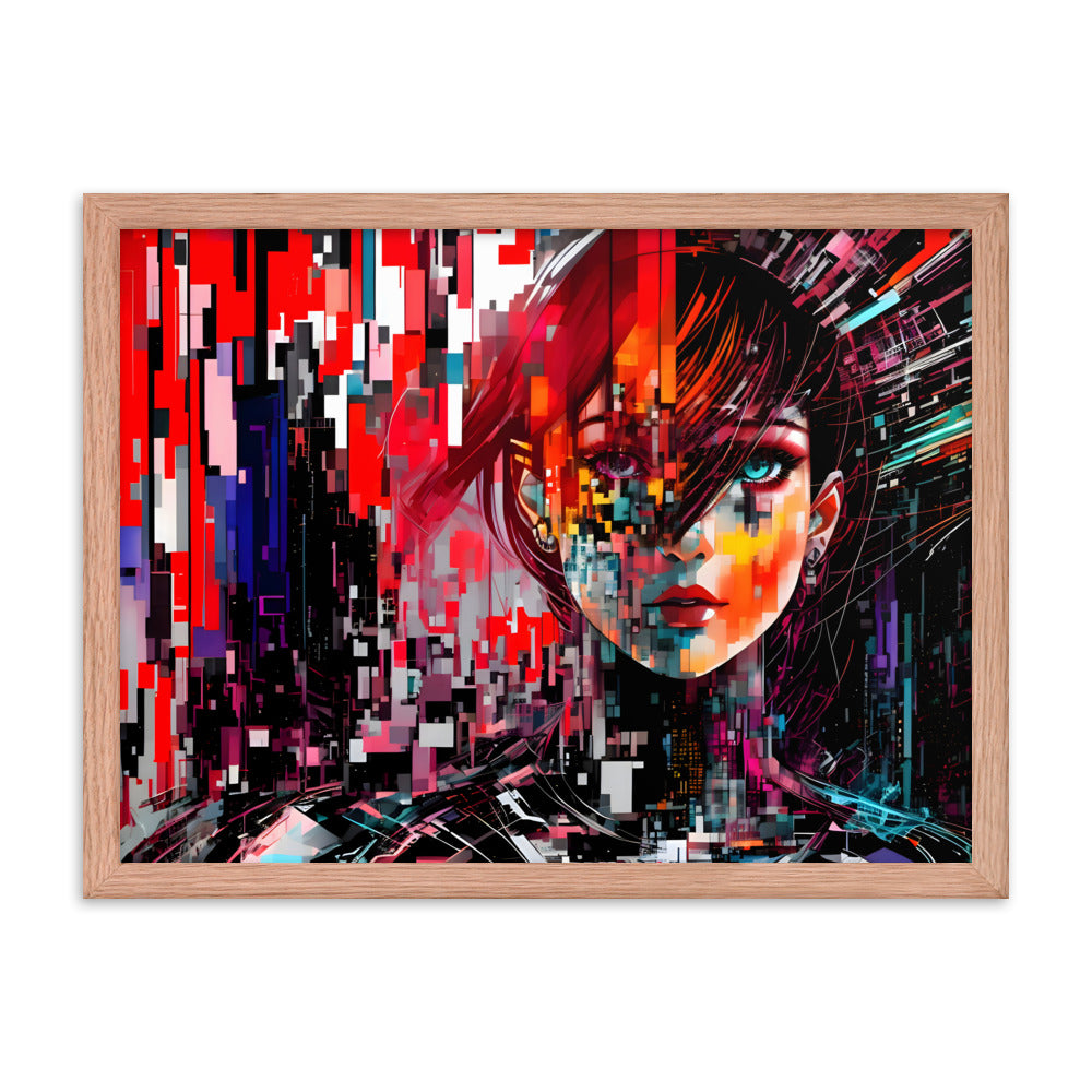 Fractured Beauty Framed Art Print