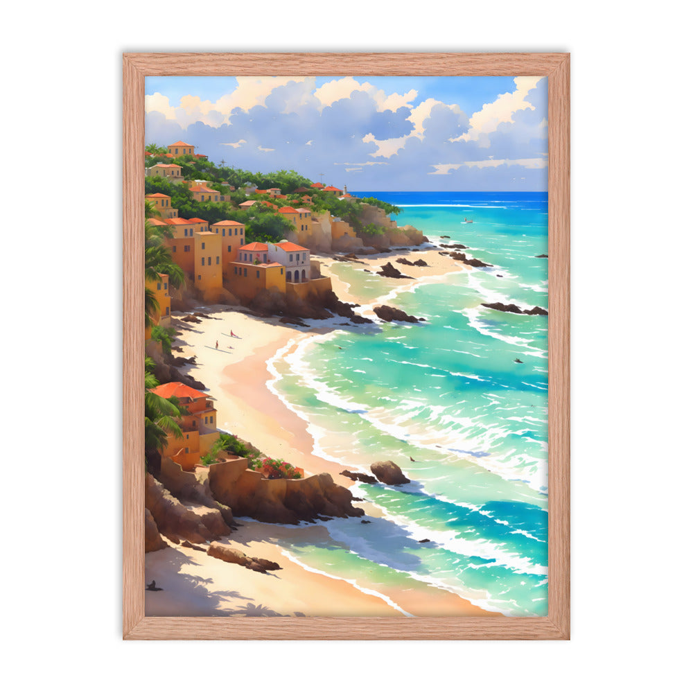 Havana Waves Framed Art Print