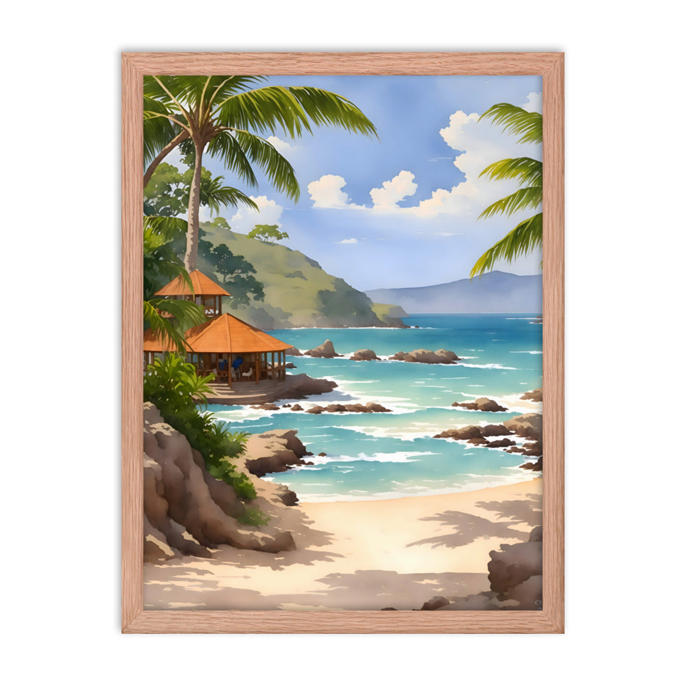 Waves of History Framed Art Print