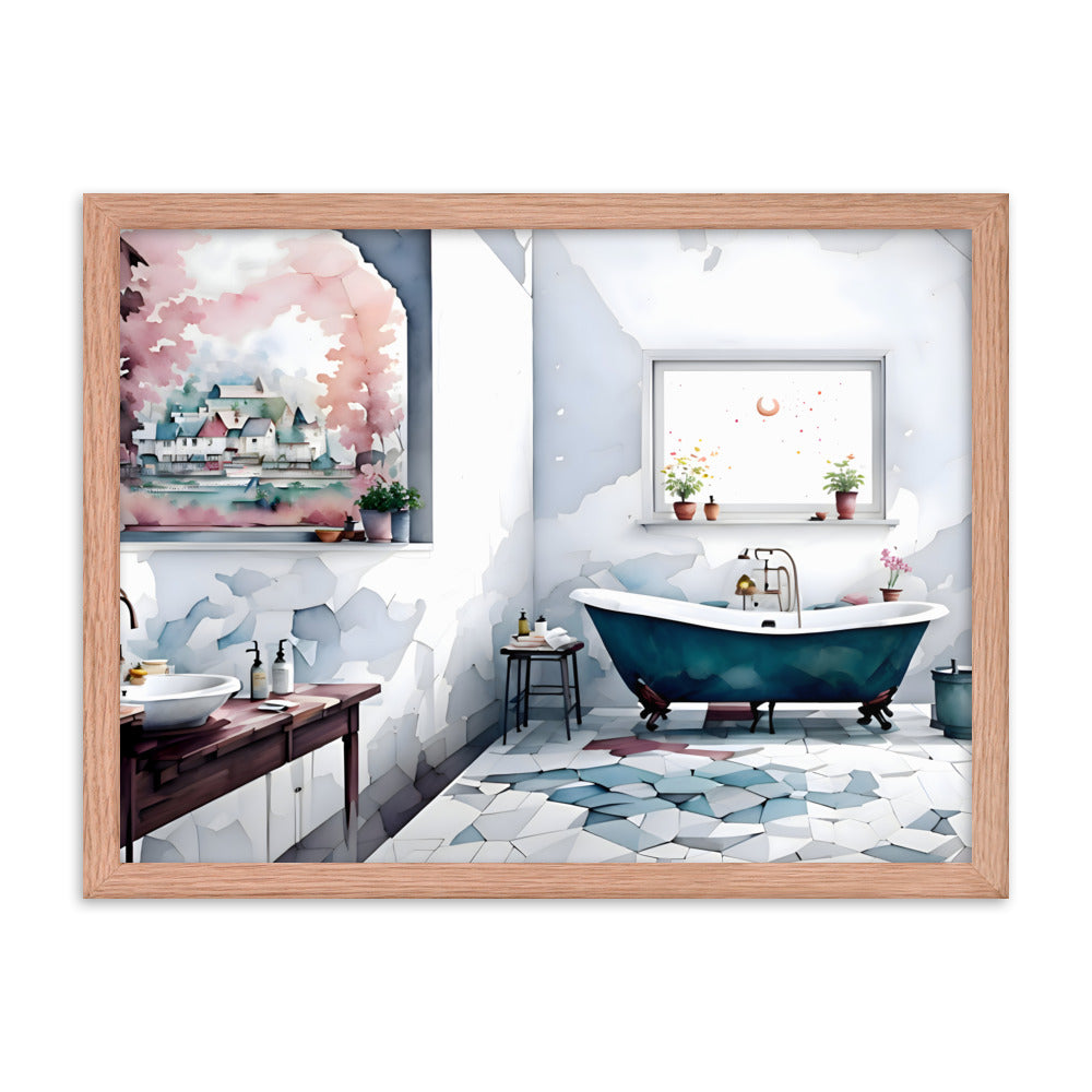 Timeless Tiles & Tubs Framed Art Print