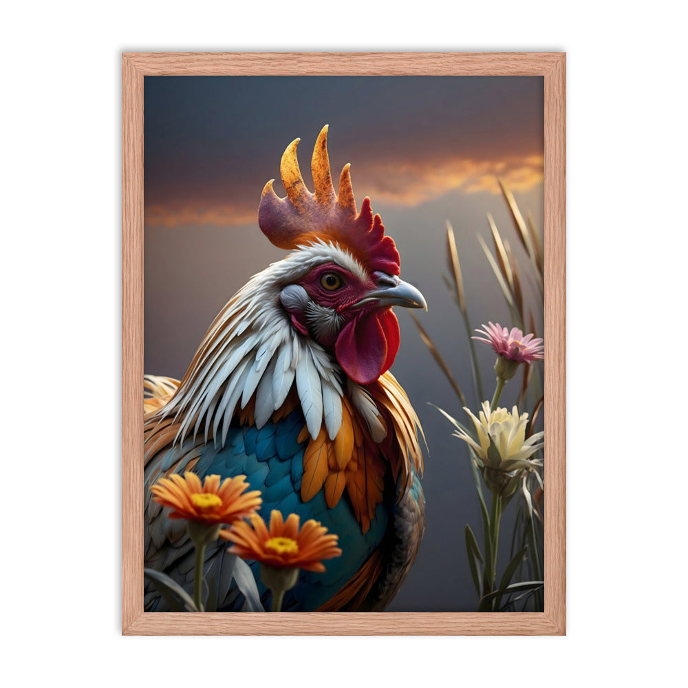 Cluck & Bloom Framed Art Print