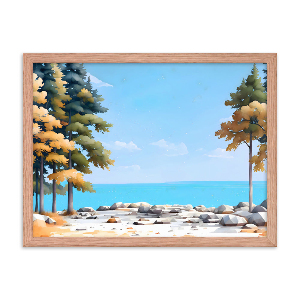 Tides & Trees Framed Art Print