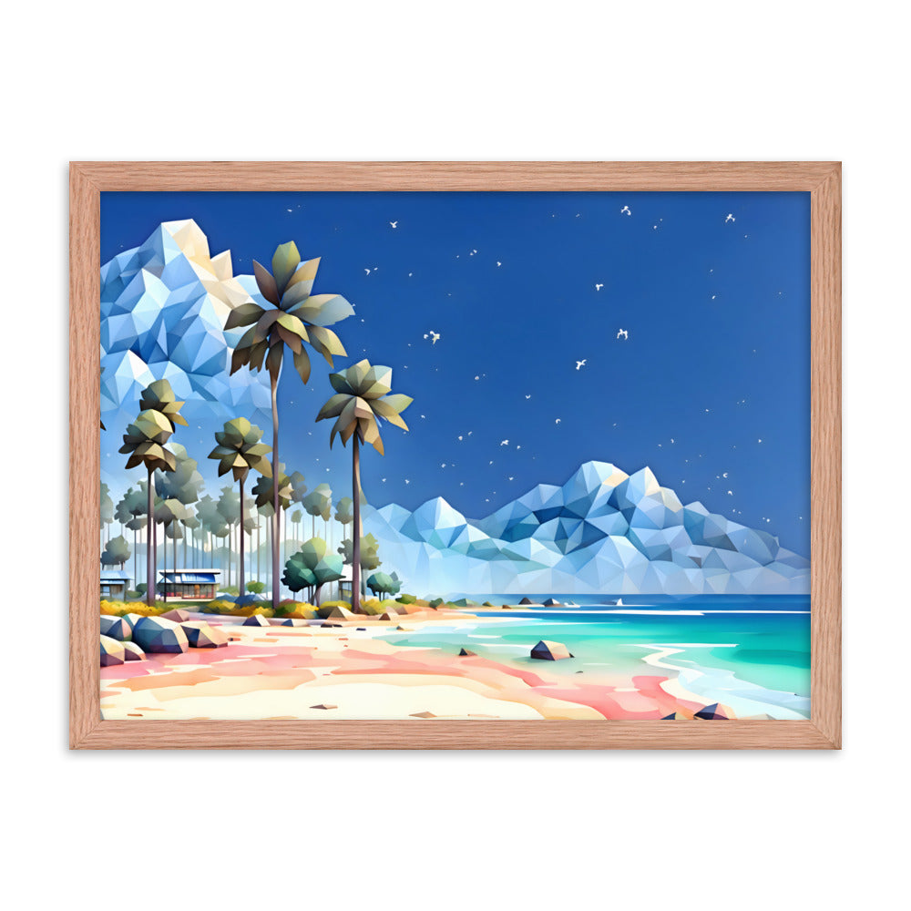 Tetradic Tides Framed Art Print