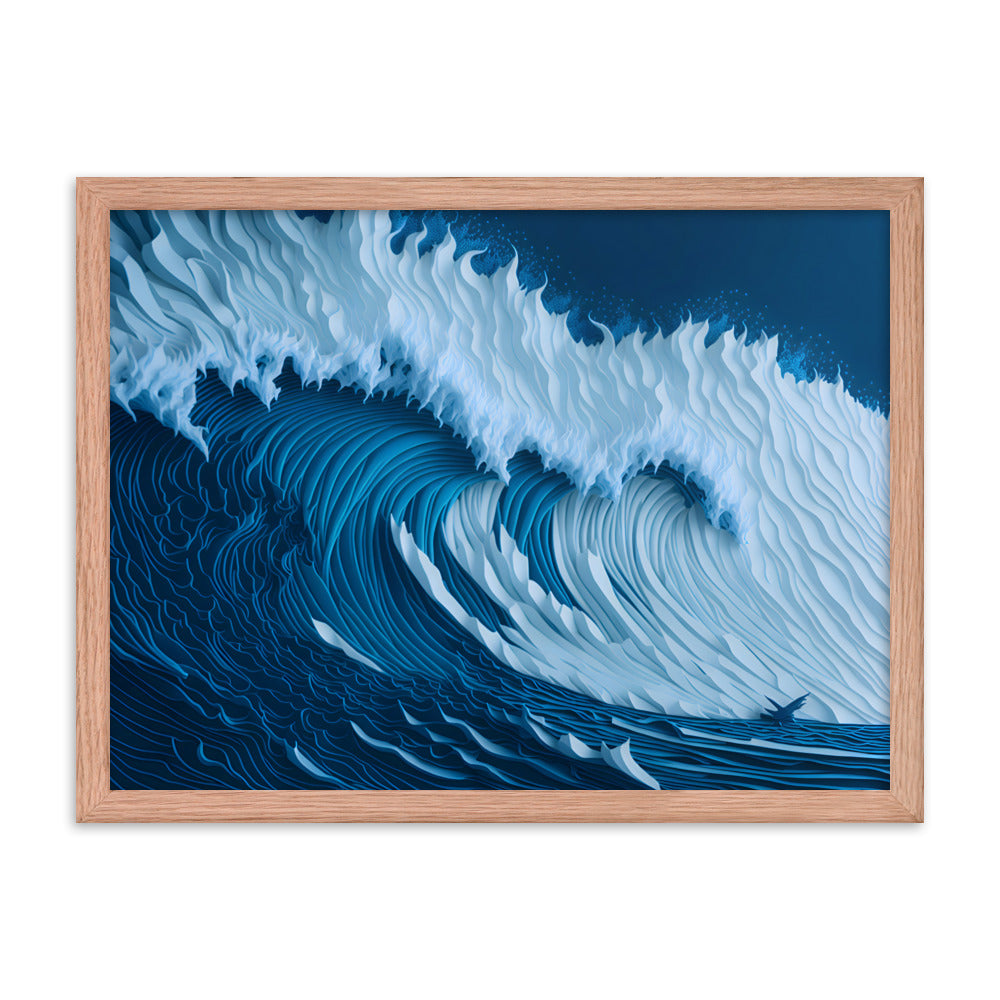 Ocean's Roar Framed Art Print